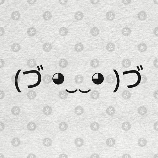 Hugging Emoticon (づ ◕‿‿◕ )づ Japanese Kaomoji by tinybiscuits